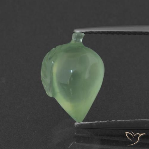 5.14ct 자연스러운 황록색 프레나이트, 팬시한, 투명한
