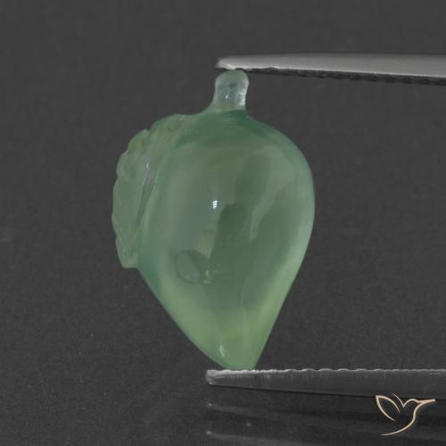 6.25ct 자연스러운 연한 초록색 프레나이트, 팬시한, 투명한