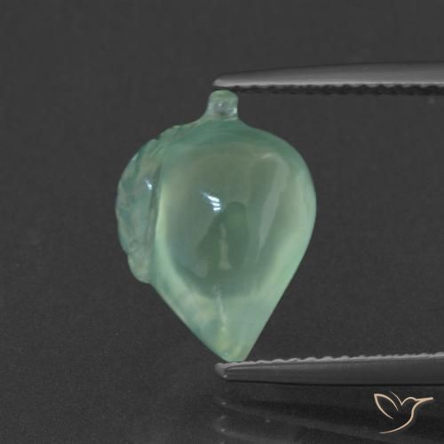 5.58ct 자연스러운 민트 그린 프레나이트, 팬시한, 투명한