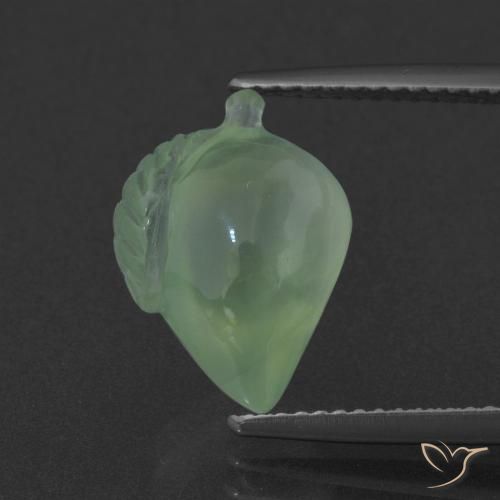 6.44ct 자연스러운 라이트 파인 그린 프레나이트, 팬시한, 투명한