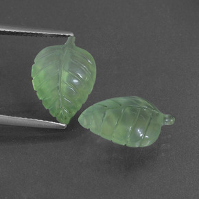 11.01캐럿 천연 그린 프레나이트 보석, 멋진 모양, 15.3×10.6 mm, 투명한