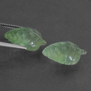 11.01캐럿 천연 그린 프레나이트 보석, 멋진 모양, 15.3×10.6 mm, 투명한