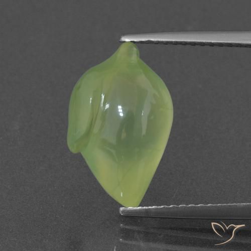 7.16ct 자연스러운 라임 그린 프레나이트, 팬시한, 투명한