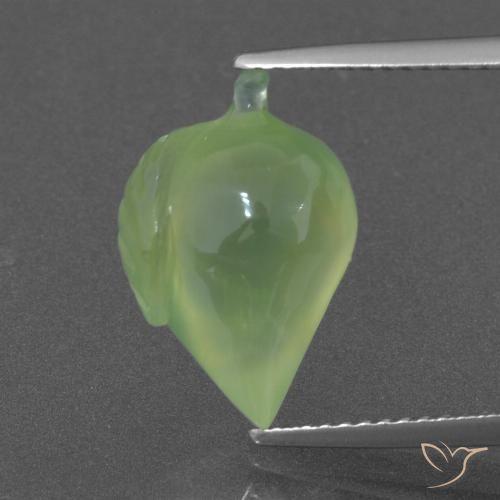 6.62ct 자연스러운 페일 페어 그린 프레나이트, 팬시한, 투명한