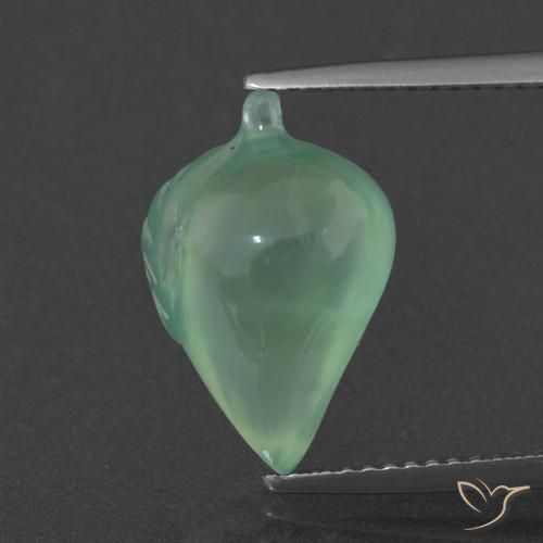6.28ct 자연스러운 연한 초록색 프레나이트, 팬시한, 투명한