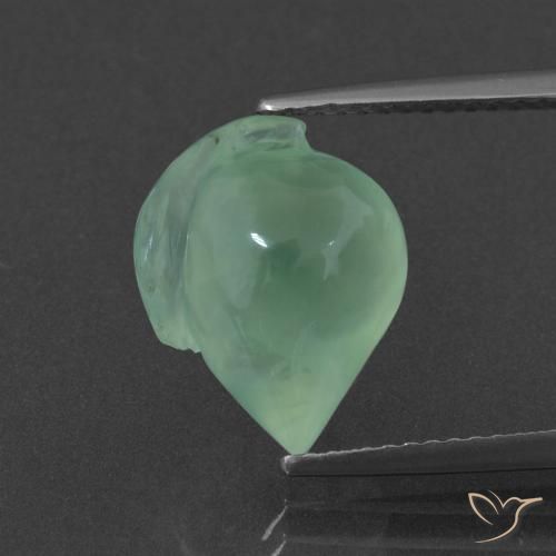 6.68ct 자연스러운 연한 초록색 프레나이트, 팬시한, 투명한