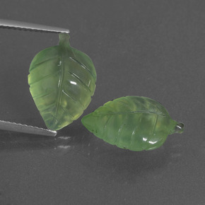 캐럿 천연 녹색 프레나이트 보석, 멋진 모양, 투명한