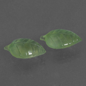 캐럿 천연 녹색 프레나이트 보석, 멋진 모양, 투명한