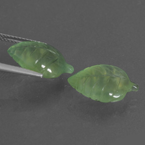 캐럿 천연 녹색 프레나이트 보석, 멋진 모양, 투명한