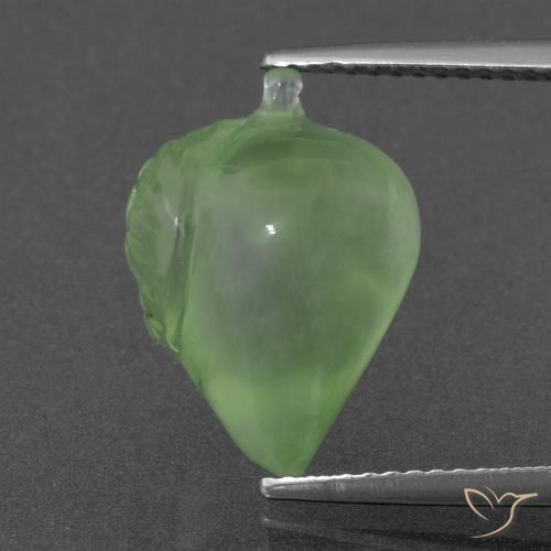 8.26ct 자연스러운 미디엄 그린 프레나이트, 팬시한, 투명한