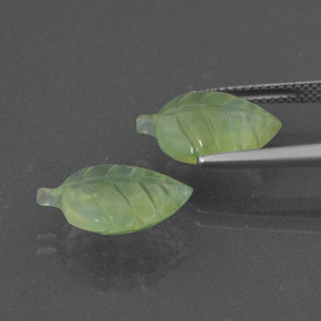 캐럿 천연 녹색 프레나이트 보석, 멋진 모양, 투명한