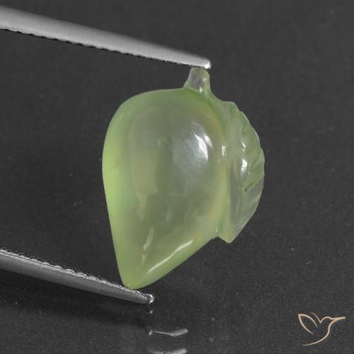7.50ct 자연스러운 라임 그린 프레나이트, 팬시한, 투명한