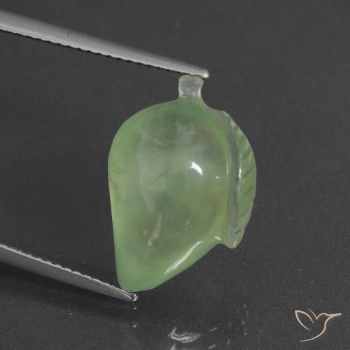 11.82ct 자연스러운 연두색 프레나이트, 팬시한, 투명한