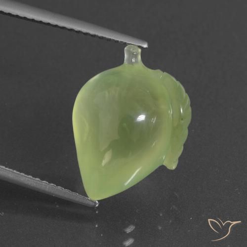 11.75ct 자연스러운 황록색 프레나이트, 팬시한, 투명한