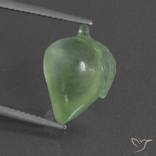 8.27ct 자연스러운 미디엄 그린 프레나이트, 팬시한, 투명한