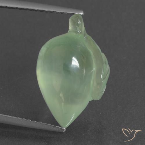 10.77ct 자연스러운 밝은 노란색 녹색 프레나이트, 팬시한, 투명한