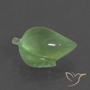 9.18캐럿 천연 라임 그린 프레나이트, 멋진 모양, 17.3×11.7 mm, 투명한