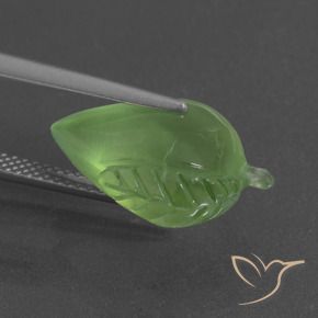 9.18캐럿 천연 라임 그린 프레나이트, 멋진 모양, 17.3×11.7 mm, 투명한