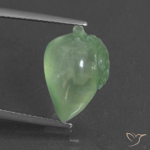 8.31ct 자연스러운 미디엄 그린 프레나이트, 팬시한, 투명한