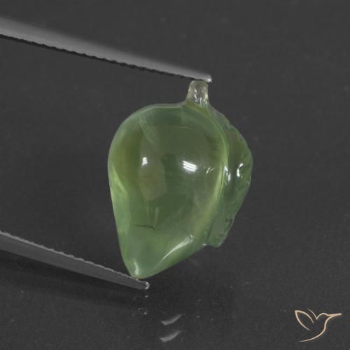 11.27ct 자연스러운 페어 그린 프레나이트, 팬시한, 투명한