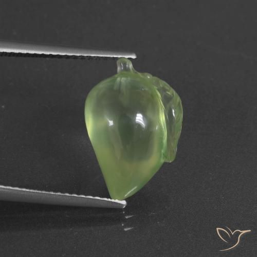 8.59ct 자연스러운 미디엄 그린 프레나이트, 팬시한, 투명한