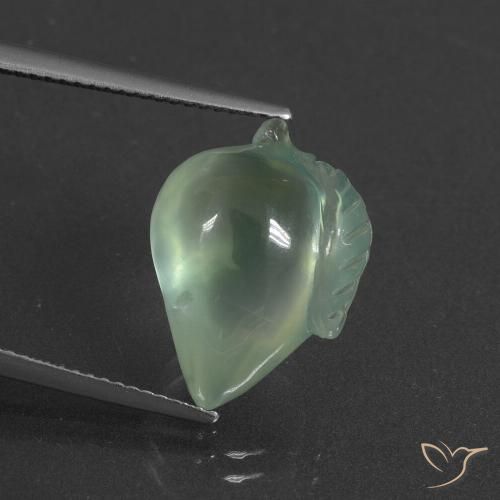 11.81ct 자연스러운 연한 초록색 프레나이트, 팬시한, 투명한
