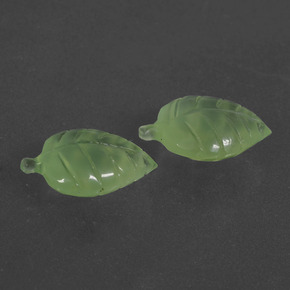 캐럿 천연 녹색 프레나이트 보석, 멋진 모양, 투명한