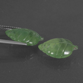 캐럿 천연 녹색 프레나이트 보석, 멋진 모양, 투명한