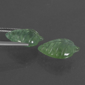 캐럿 천연 녹색 프레나이트 보석, 멋진 모양, 투명한