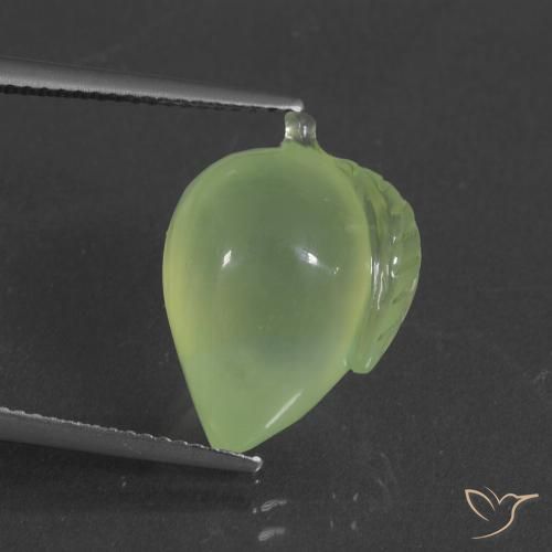 12.94ct 자연스러운 황록색 프레나이트, 팬시한, 투명한