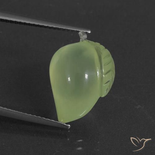 12.21ct 자연스러운 페일 페어 그린 프레나이트, 팬시한, 투명한