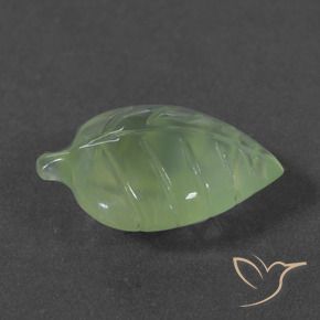 6.83캐럿 천연 페일 페어 그린 프레나이트, 멋진 모양, 16.8×12.1 mm, 투명한