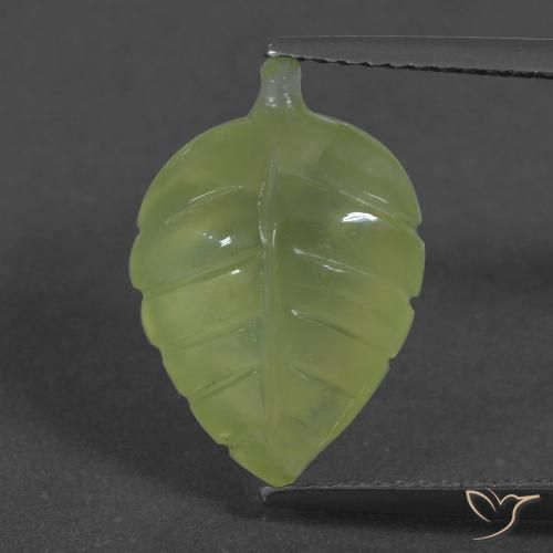 6.27ct 자연스러운 라임 그린 프레나이트, 팬시한, 투명한