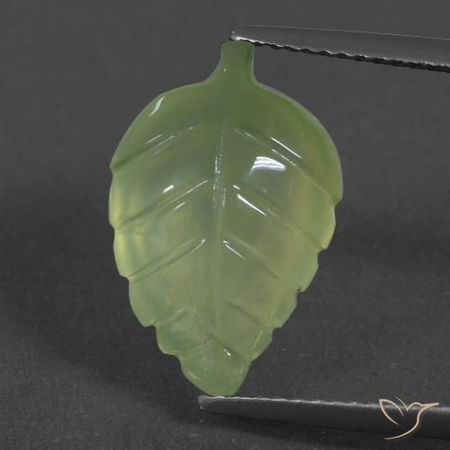 5.97ct 자연스러운 연두색 프레나이트, 팬시한, 투명한