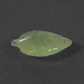 5.65캐럿 천연 그린 프레나이트, 멋진 모양, 16.7×11 mm, 투명한