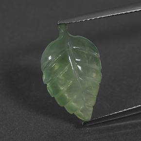 5.62캐럿 천연 녹색 프레나이트, 멋진 모양, 투명한