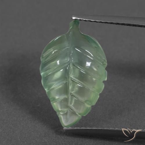 5.11ct 자연스러운 따뜻한 녹색 프레나이트, 팬시한, 투명한