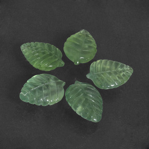 20.29캐럿 천연 그린 프레나이트 보석, 멋진 모양, 14.4×10.2 mm, 투명한