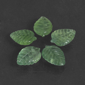 20.29캐럿 천연 그린 프레나이트 보석, 멋진 모양, 14.4×10.2 mm, 투명한