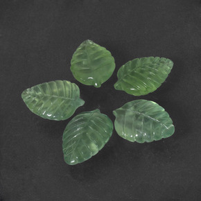 20.29캐럿 천연 그린 프레나이트 보석, 멋진 모양, 14.4×10.2 mm, 투명한