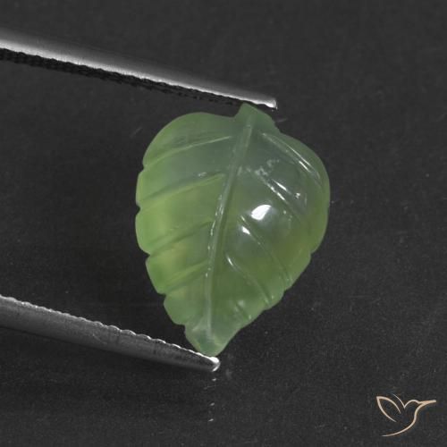 5.97ct 자연스러운 페어 그린 프레나이트, 팬시한, 투명한
