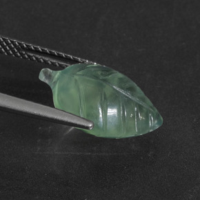4.48캐럿 천연 그린 프레나이트, 멋진 모양, 13.9×10 mm, 투명한