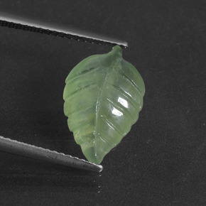 4.34캐럿 천연 그린 프레나이트, 멋진 모양, 14.9×9.6 mm, 투명한