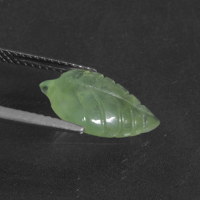 4.34캐럿 천연 그린 프레나이트, 멋진 모양, 14.9×9.6 mm, 투명한