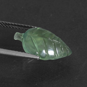 5.59캐럿 천연 그린 프레나이트, 멋진 모양, 16.1×10.7 mm, 투명한