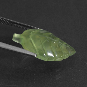 5.83캐럿 천연 녹색 프레나이트, 멋진 모양, 투명한