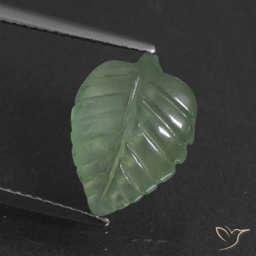 4.40ct 자연스러운 라이트 파인 그린 프레나이트, 팬시한, 투명한