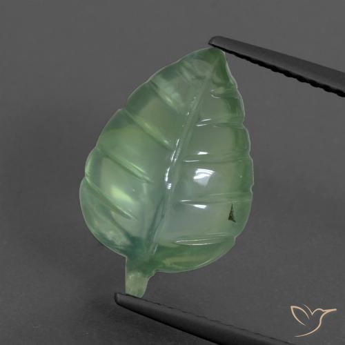 4.94ct 자연스러운 옅은 흙빛 녹색 프레나이트, 팬시한, 투명한