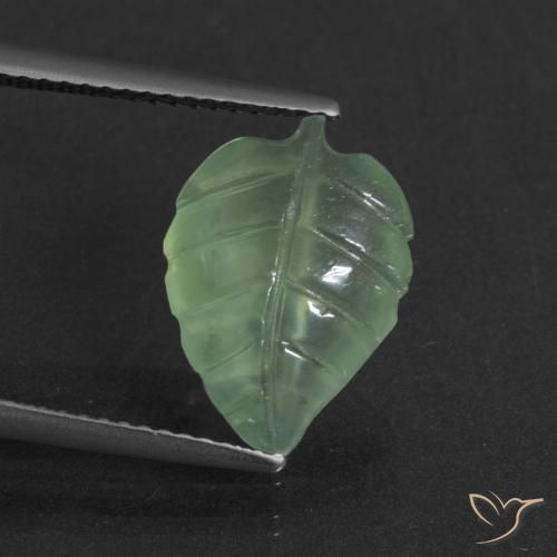 4.86ct 자연스러운 연한 초록색 프레나이트, 팬시한, 투명한