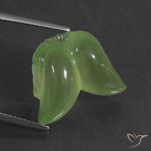 14.66ct 자연스러운 따뜻한 녹색 프레나이트, 팬시한, 투명한